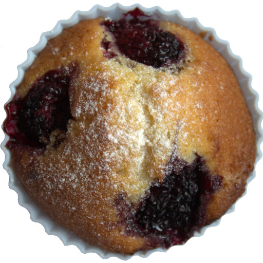 Blackberry cupcake